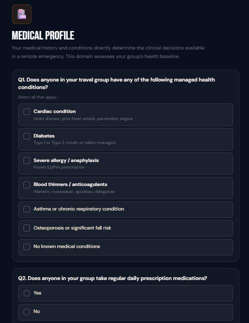 Remote Readiness Assessment — assessment questions